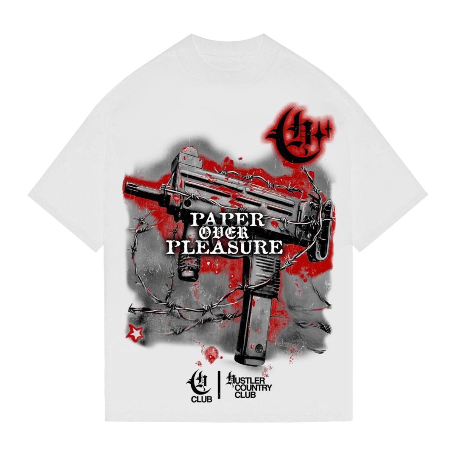 HUSTLER'S COUNTRY CLUB: Uzi Pop SS Tee